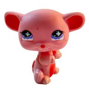 Littlest Pet Shop Standing Pink Rodent Mouse Rat # 633 LPS READ